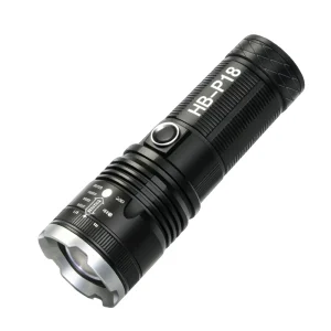 High-Performance Tactical Flashlight P18 800m Beam Distance
