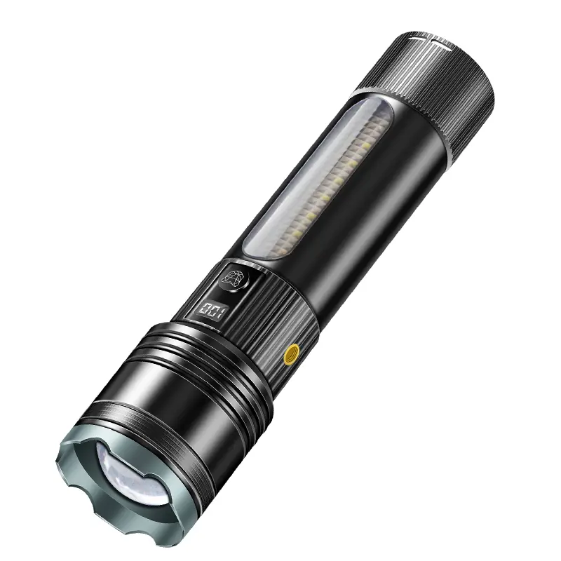 HY-M801-1 Rechargeable White Laser Flashlight with Power Bank Function